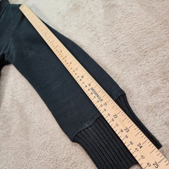 Club Monaco Sweater Shawl Collar Embroidered Logo Black Long Sleeve Men's Size L - Picture 9 of 14